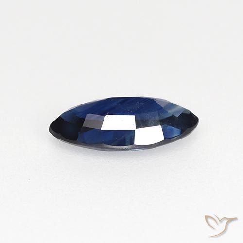 Zaffiro Azzurro crepuscolare naturale da 0.67 ct, Taglio marquise, VVS-VS