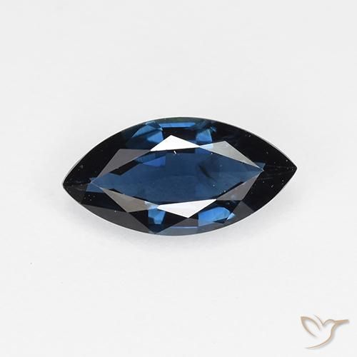 Zaffiro Blu notte naturale da 0.66 ct, Taglio marquise, VVS-VS