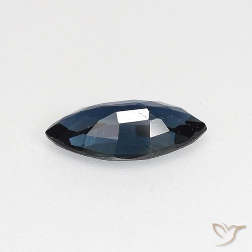 Zaffiro Blu notte naturale da 0.66 ct, Taglio marquise, VVS-VS