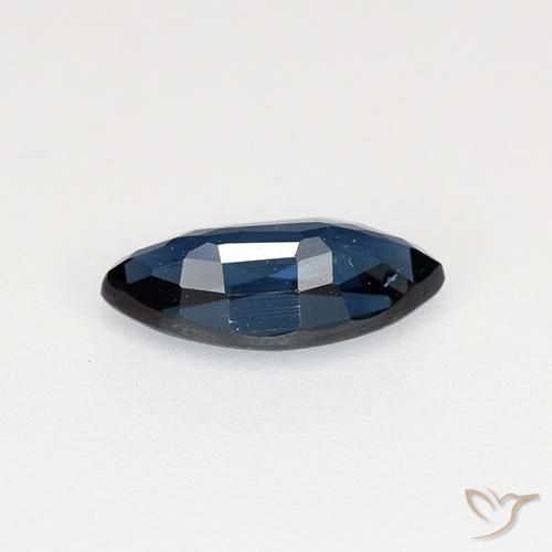 Zaffiro Blu scuro naturale da 0.69 ct, Taglio marquise, VVS-VS