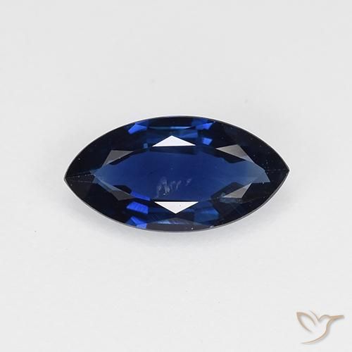 0.63ct Naturale Azzurro crepuscolare Zaffiro, Taglio marquise, VVS-VS