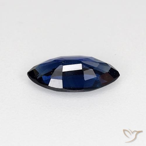 Zaffiro Azzurro crepuscolare naturale da 0.63 ct, Taglio marquise, VVS-VS