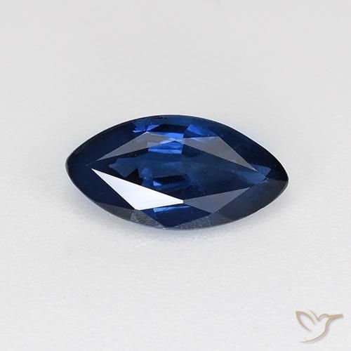 Zaffiro Blu reale naturale da 0.71 ct, Taglio marquise, VS