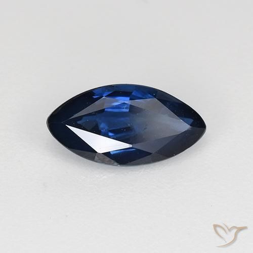 Zaffiro Blu reale naturale da 0.71 ct, Taglio marquise, VS