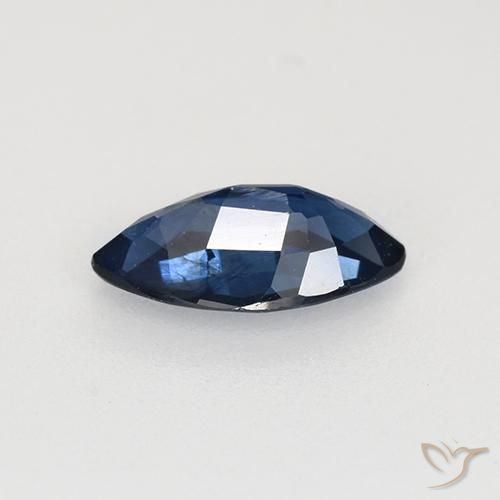 Zaffiro Blu reale naturale da 0.71 ct, Taglio marquise, VS