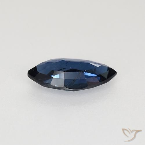 Zaffiro Blu scuro naturale da 0.64 ct, Taglio marquise, VS