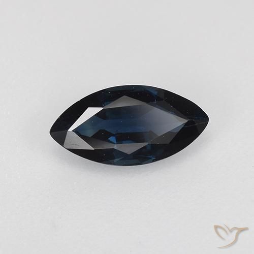 Zaffiro Blu notte naturale da 0.62 ct, Taglio marquise, VVS