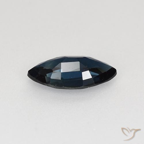 Zaffiro Blu notte naturale da 0.62 ct, Taglio marquise, VVS