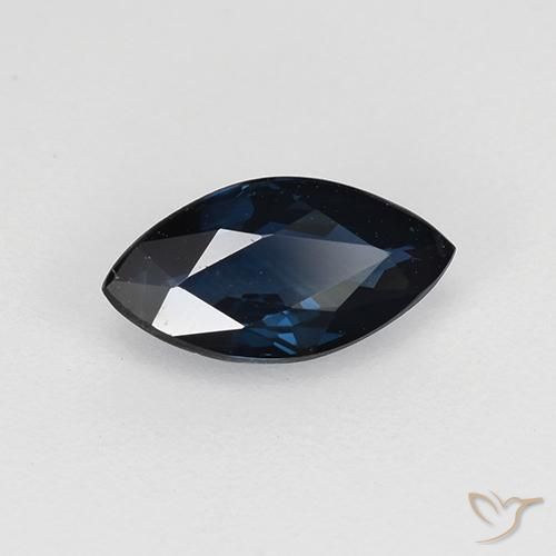 Zaffiro Blu notte naturale da 0.69 ct, Taglio marquise, VVS