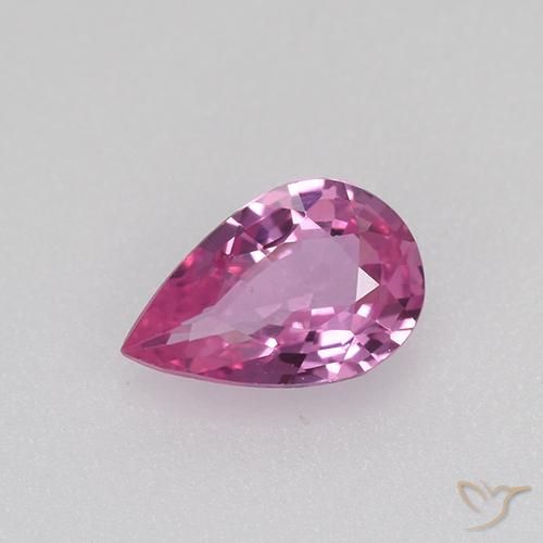 0.48ct Naturale Viola rossastro Zaffiro, Forma a pera, VVS