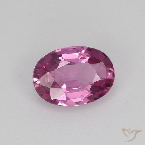 Zaffiro Viola medio naturale da 0.69 ct, Ovale, VVS
