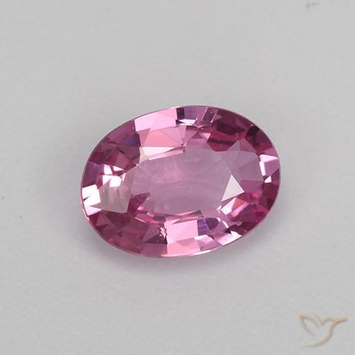 Zaffiro Rosa violetto naturale da 0.68 ct, Ovale, VVS