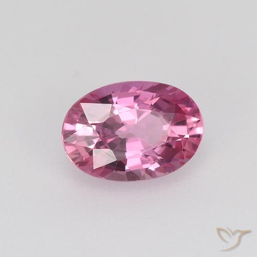 Zaffiro Rosa violetto naturale da 0.73 ct, Ovale, VVS
