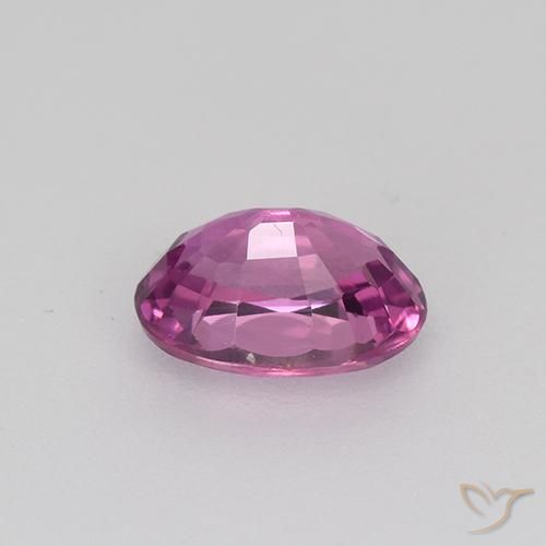 Zaffiro Viola rossastro naturale da 0.71 ct, Ovale, VVS