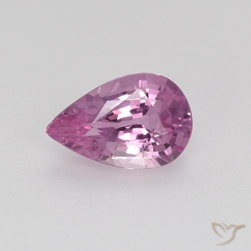 0.58ct Naturale Rosa violetto Zaffiro, Forma a pera, VVS-VS