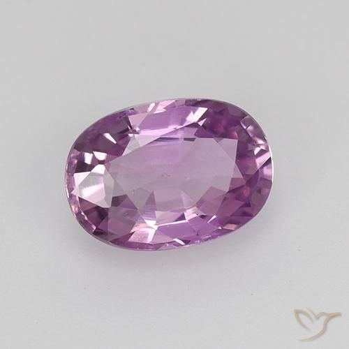 Zaffiro Viola scuro naturale da 0.90 ct, Ovale, VVS