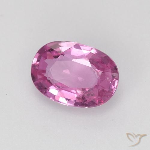 Zaffiro Rosa porpora reale naturale da 0.70 ct, Ovale, VVS-VS