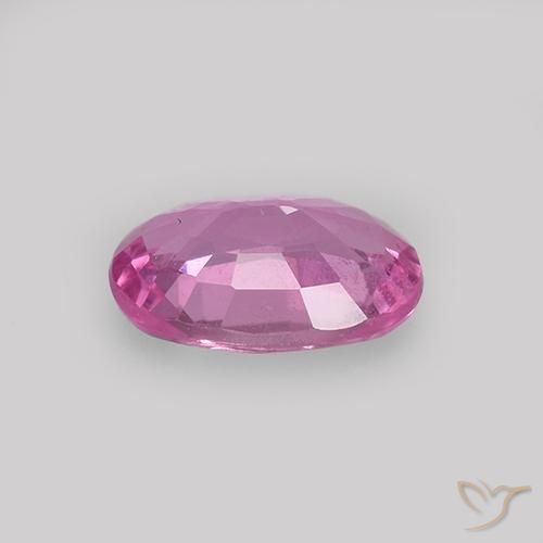 Zaffiro Rosa porpora reale naturale da 0.70 ct, Ovale, VVS-VS