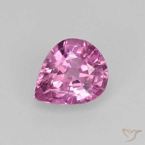 0.75ct Naturale Rosa porpora reale Zaffiro, Forma a pera, VVS-VS