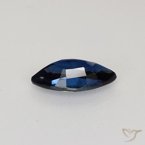 Zaffiro Azzurro crepuscolare naturale da 0.64 ct, Taglio marquise, VVS