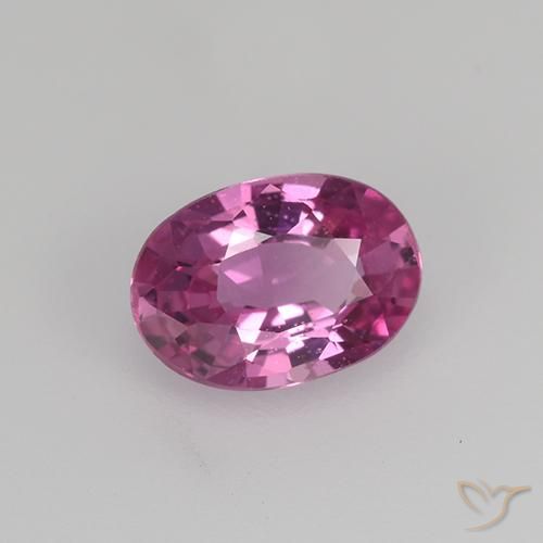 Zaffiro Rosa medio naturale da 0.68 ct, Ovale, VVS-VS