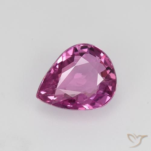 0.97ct Naturale Magenta Zaffiro, Forma a pera, VVS-VS