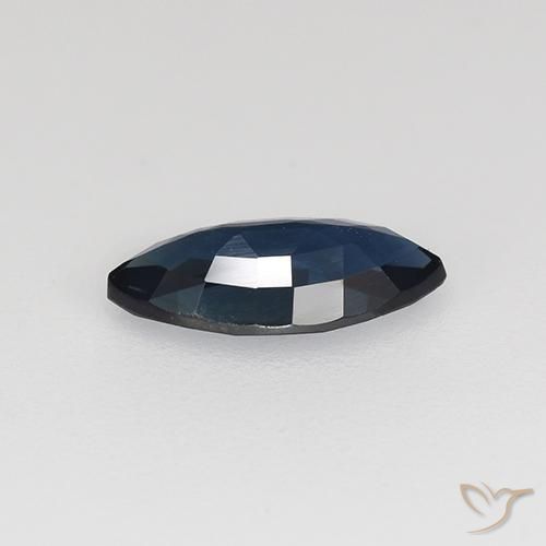 Zaffiro Blu notte naturale da 0.64 ct, Taglio marquise, VVS-VS
