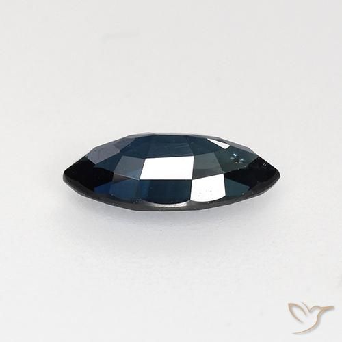 Zaffiro Blu notte naturale da 0.74 ct, Taglio marquise, VVS-VS