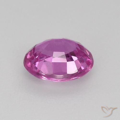 Zaffiro Viola medio-scuro naturale da 0.80 ct, Ovale, VS
