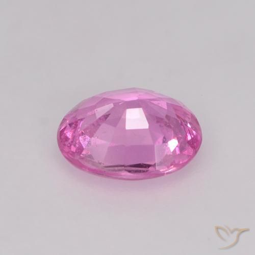 Zaffiro Rosa porpora reale naturale da 0.73 ct, Ovale, VS