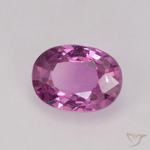 Zaffiro Rosa violetto naturale da 0.86 ct, Ovale, VS