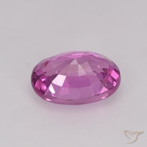 Zaffiro Rosa violetto naturale da 0.86 ct, Ovale, VS