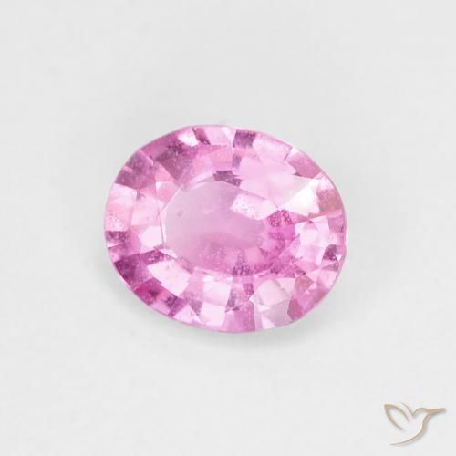 Zaffiro Rosa hot naturale da 0.68 ct, Ovale, VS