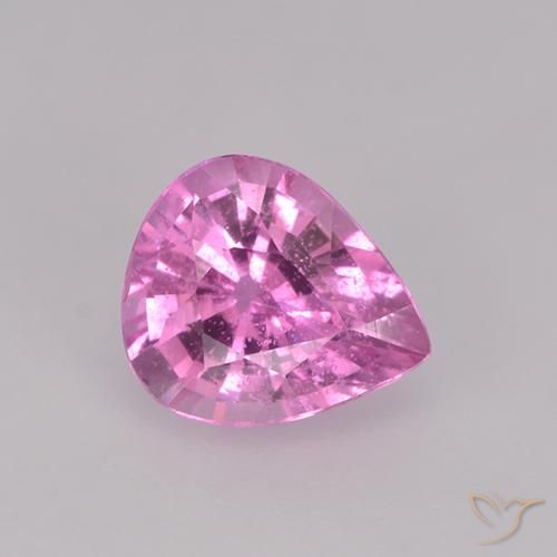 0.74ct Naturale Viola intenso Zaffiro, Forma a pera, VS