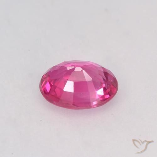 Zaffiro Rosa hot naturale da 0.42 ct, Ovale, VVS-VS