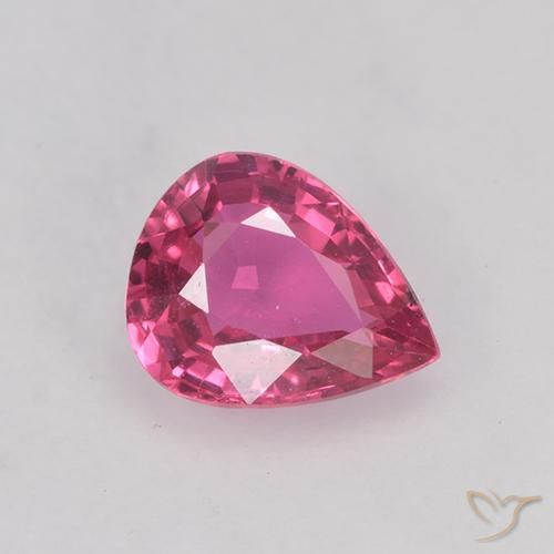 0.69ct Naturale Rosa medio Zaffiro, Forma a pera, VVS-VS