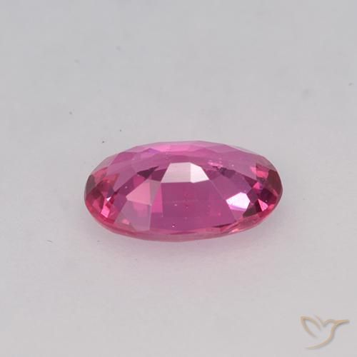 Zaffiro Rosa hot naturale da 0.49 ct, Ovale, VVS-VS