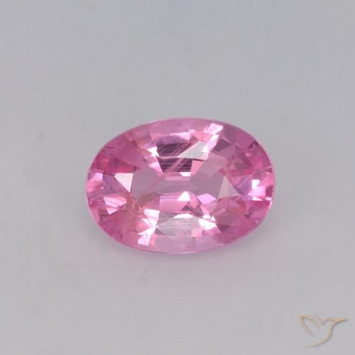 0.65ct Naturale Rosa gomma da masticare Zaffiro, Ovale, VVS-VS