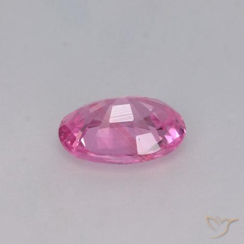 Zaffiro Rosa gomma da masticare naturale da 0.65 ct, Ovale, VVS-VS