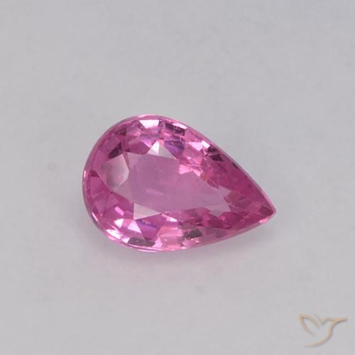 0.67ct Naturale Viola intenso Zaffiro, Forma a pera, VVS-VS