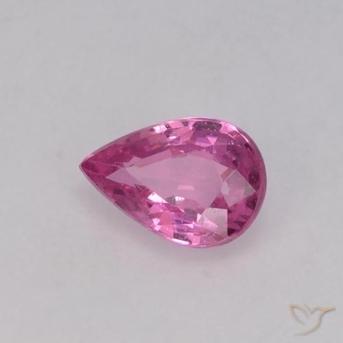 Zaffiro Viola intenso naturale da 0.67 ct, Forma a pera, VVS-VS