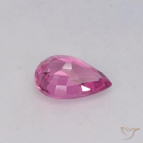 Zaffiro Viola intenso naturale da 0.67 ct, Forma a pera, VVS-VS