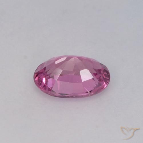 Zaffiro Viola rossastro naturale da 0.71 ct, Ovale, VVS-VS