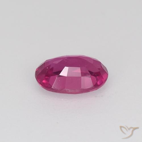 Zaffiro Magenta-Rosa naturale da 0.52 ct, Ovale, VVS-VS