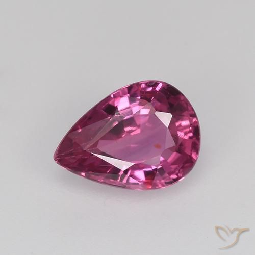 0.58ct Naturale Viola medio Zaffiro, Forma a pera, VVS-VS