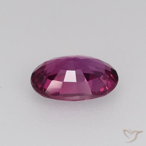 Zaffiro Viola scuro naturale da 0.73 ct, Ovale, VVS-VS