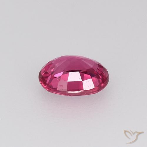 Zaffiro Rosso chiaro naturale da 0.45 ct, Ovale, VVS-VS