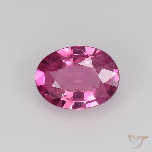 0.60ct Naturale Viola medio Zaffiro, Ovale, VVS-VS