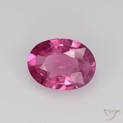 Zaffiro Viola medio naturale da 0.60 ct, Ovale, VVS-VS