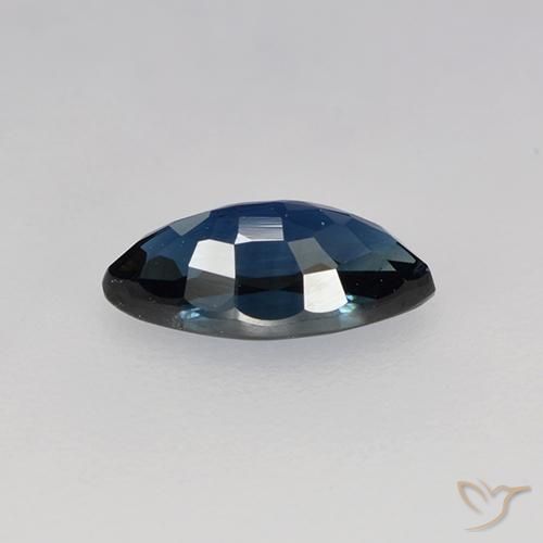 Zaffiro Blu notte naturale da 0.76 ct, Taglio marquise, VVS